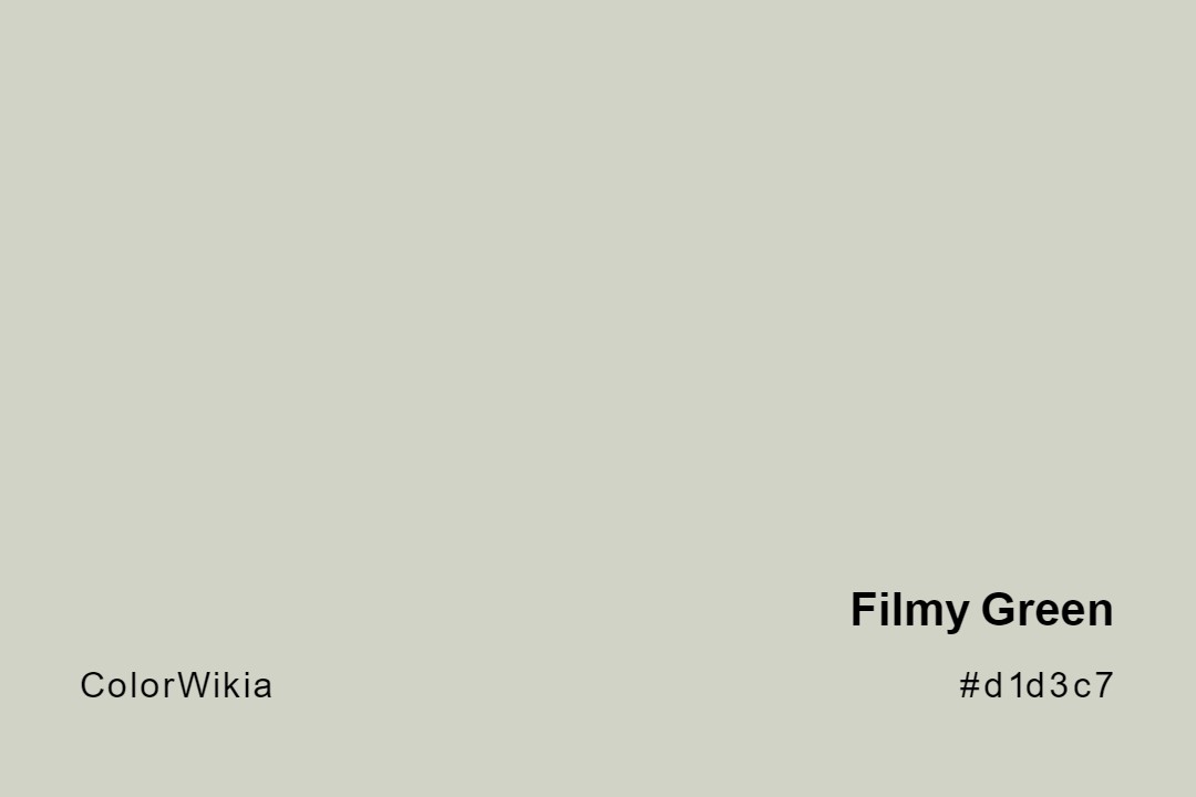 Filmy Green Color – #d1d3c7: Codes and Complete Breakdown