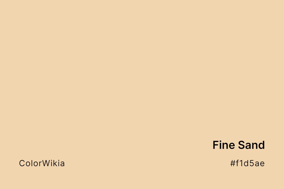 fine sand color f1d5ae