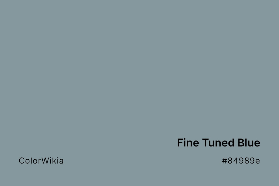 Fine Tuned Blue Color – #84989e: Codes and Complete Breakdown