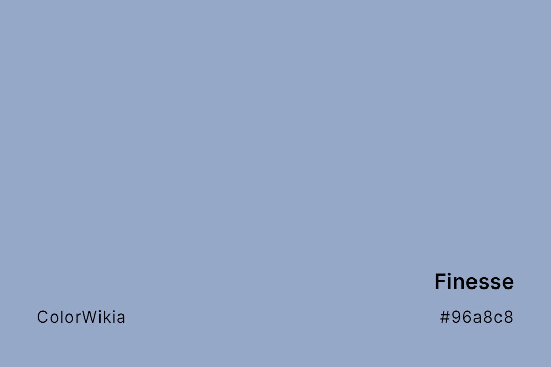 Finesse Color – #96a8c8: Codes and Complete Breakdown