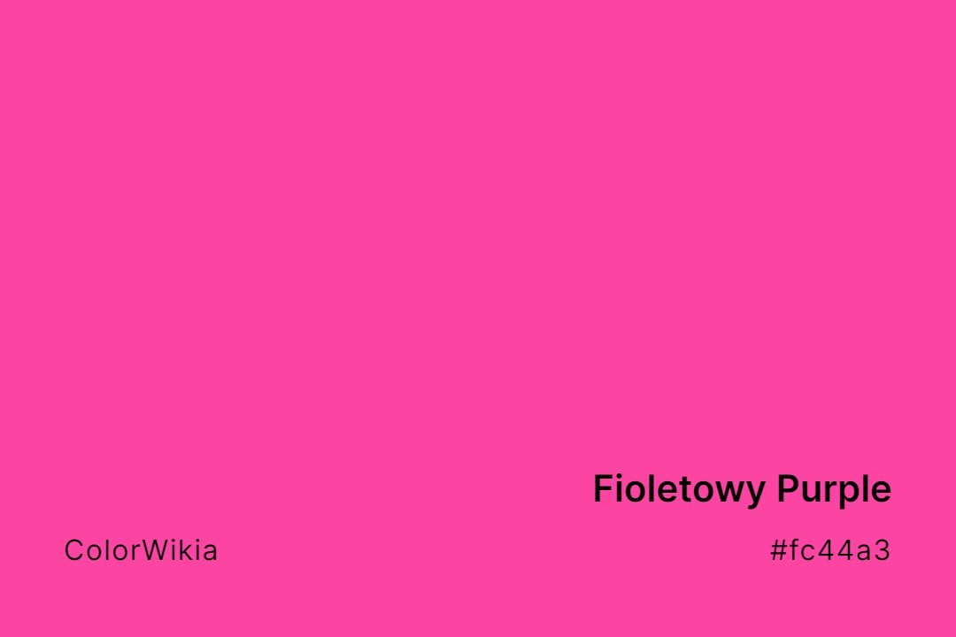 Fioletowy Purple Color – #fc44a3: Codes and Complete Breakdown