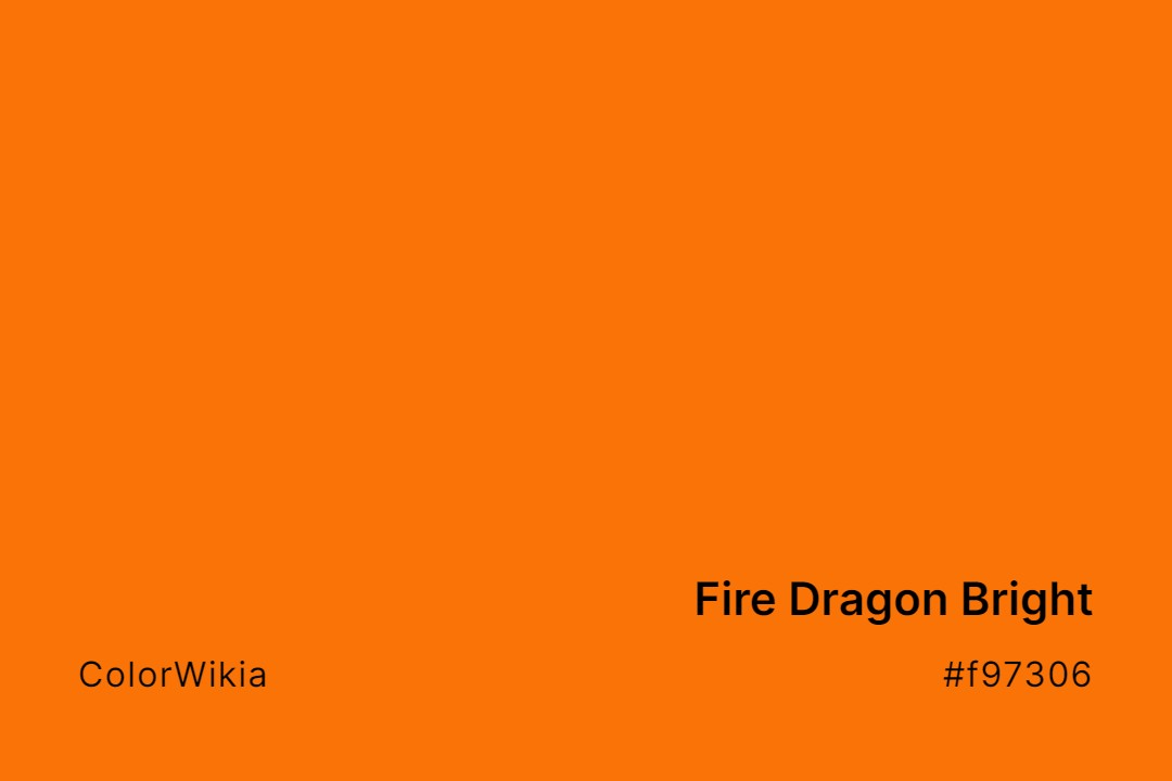 fire dragon bright color f97306