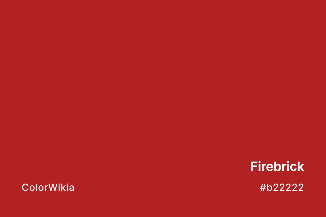 Firebrick Color – #b22222: Codes and Complete Breakdown