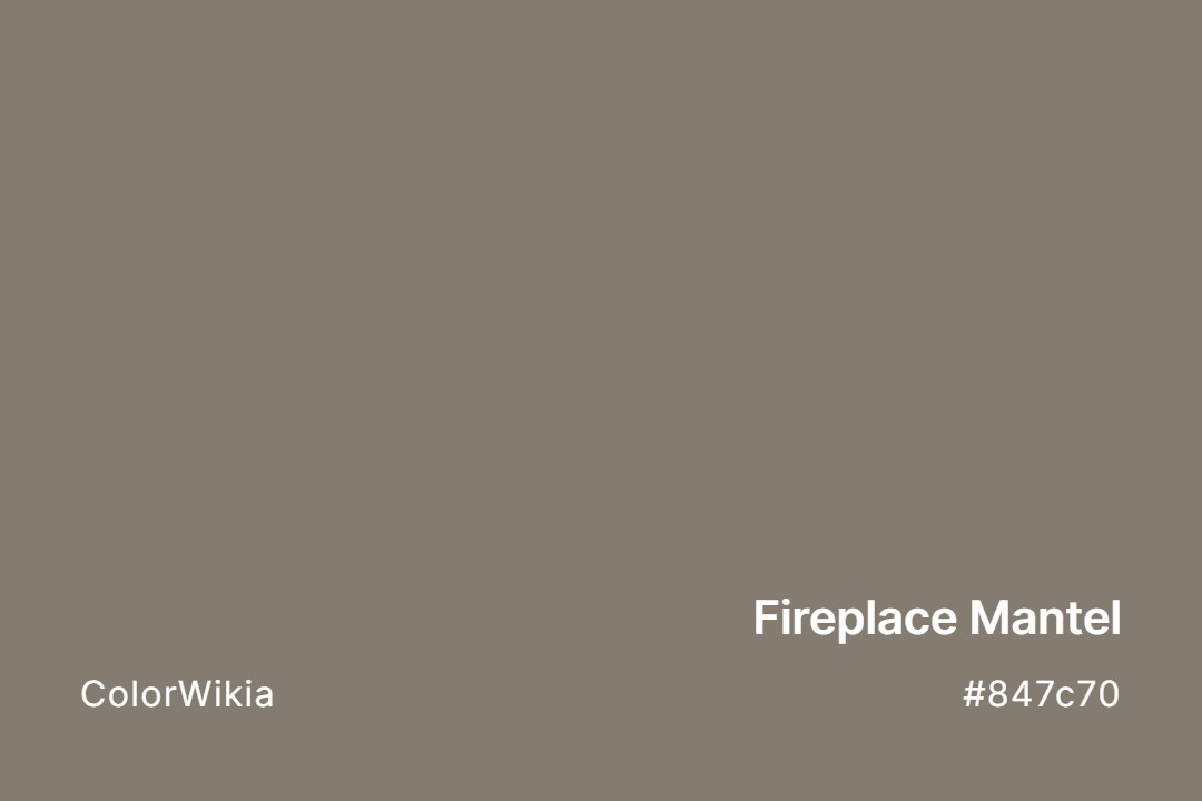 Fireplace Mantel Color – #847c70: Codes and Complete Breakdown