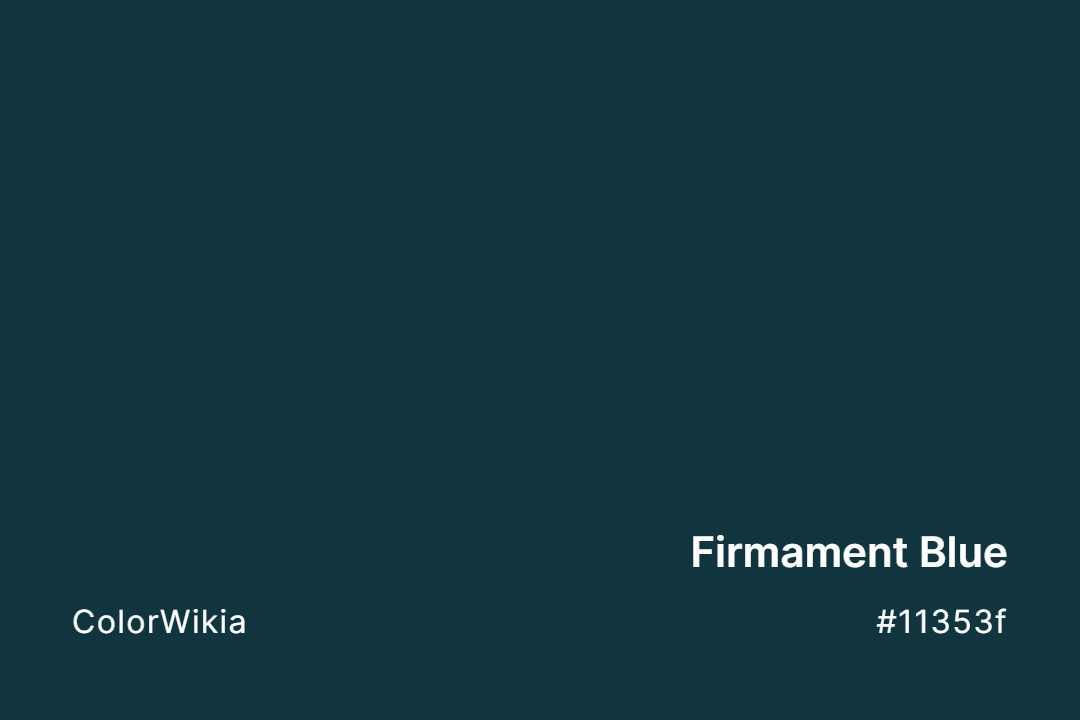 Firmament Blue Color – #11353f: Codes and Complete Breakdown