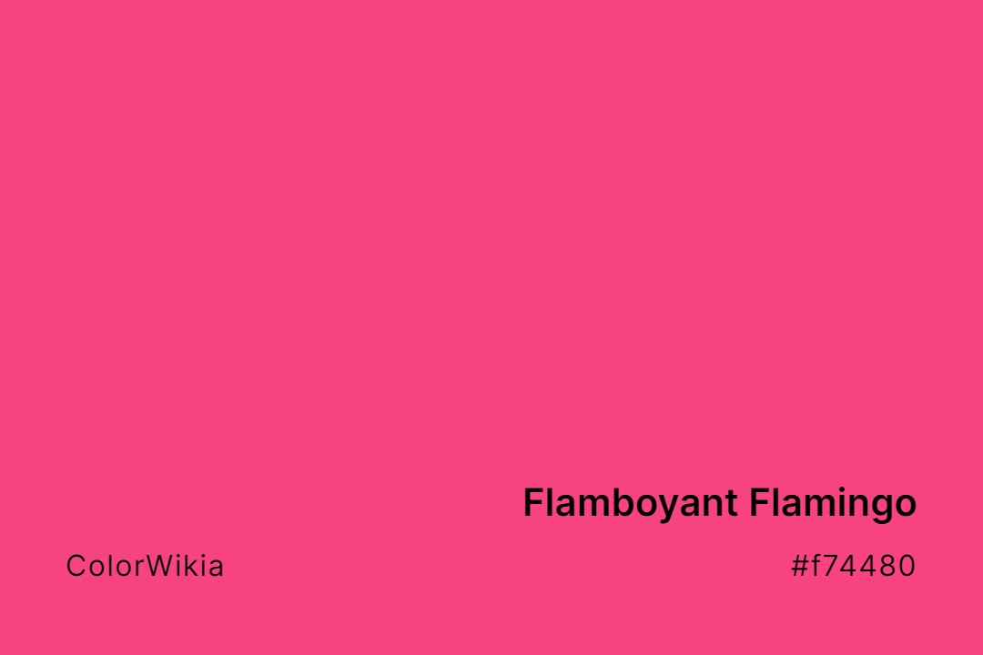 flamboyant flamingo color f74480