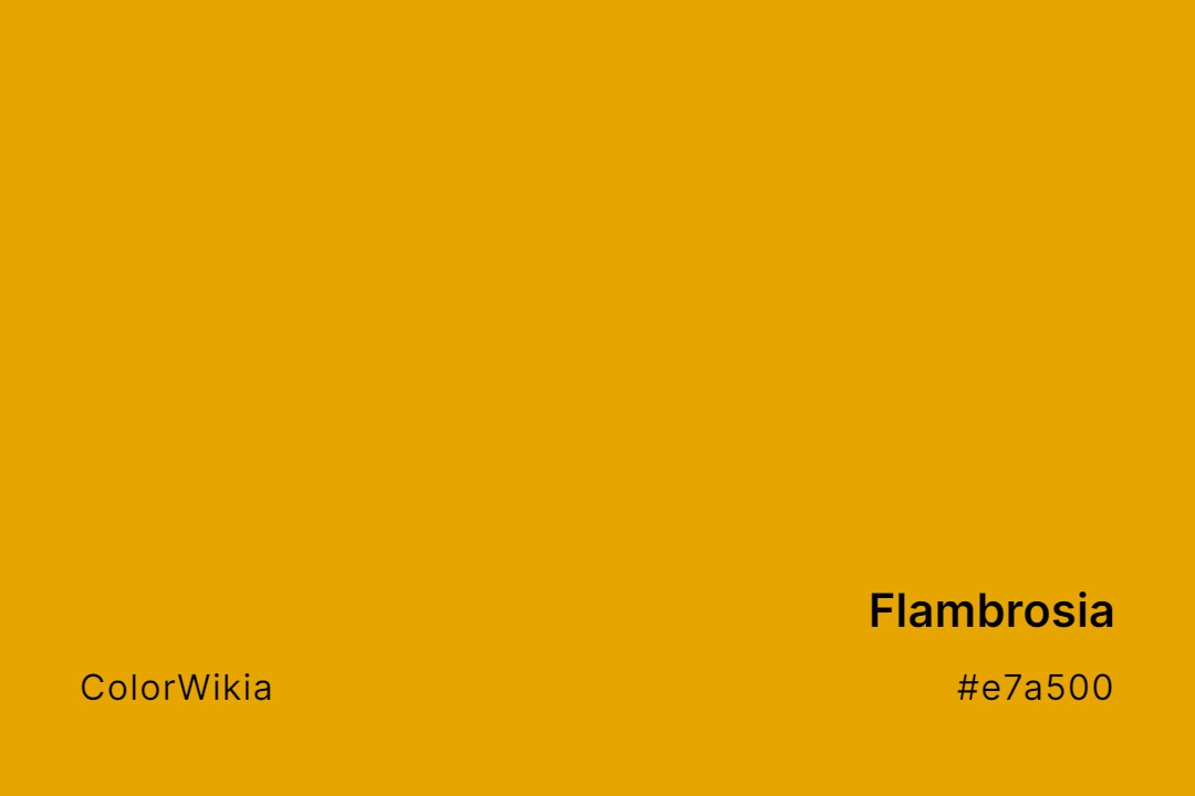 Flambrosia Color – #e7a500: Codes and Complete Breakdown