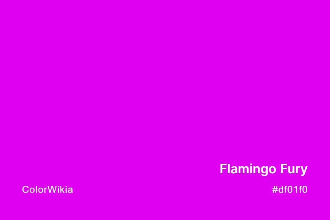 flamingo fury color df01f0