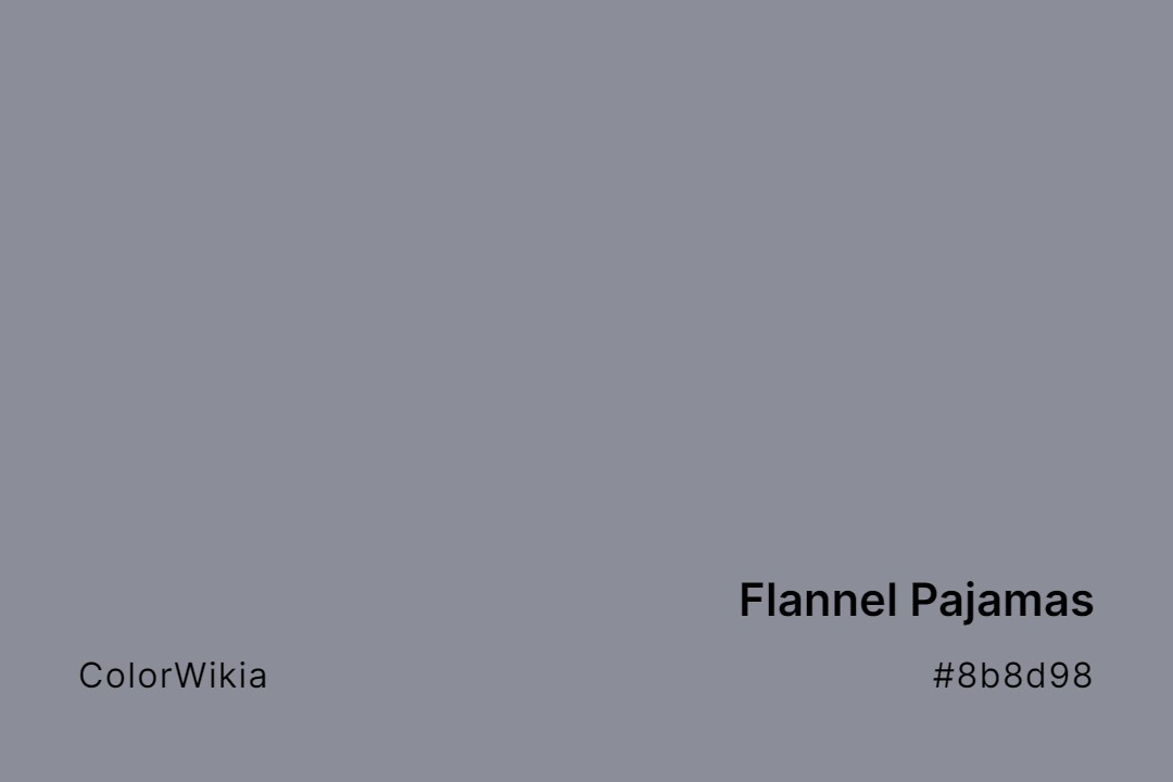 flannel pajamas color 8b8d98