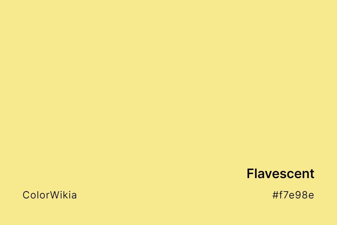 Flavescent Color – #f7e98e: Codes and Complete Breakdown