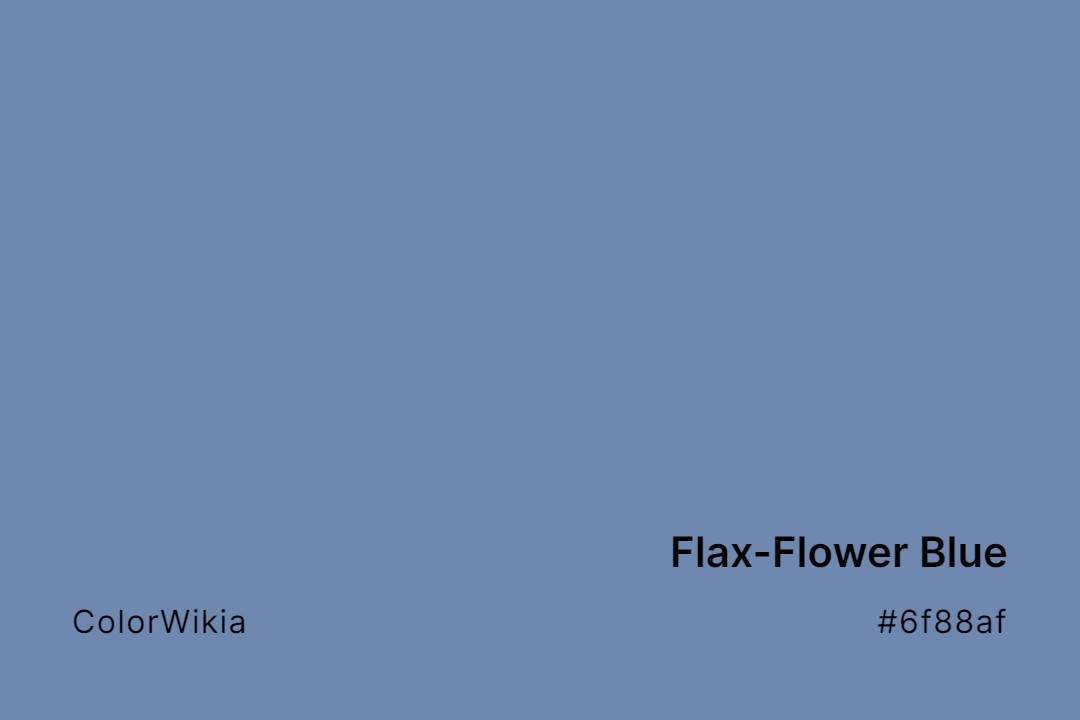 Flax-Flower Blue Color – #6f88af: Codes and Complete Breakdown