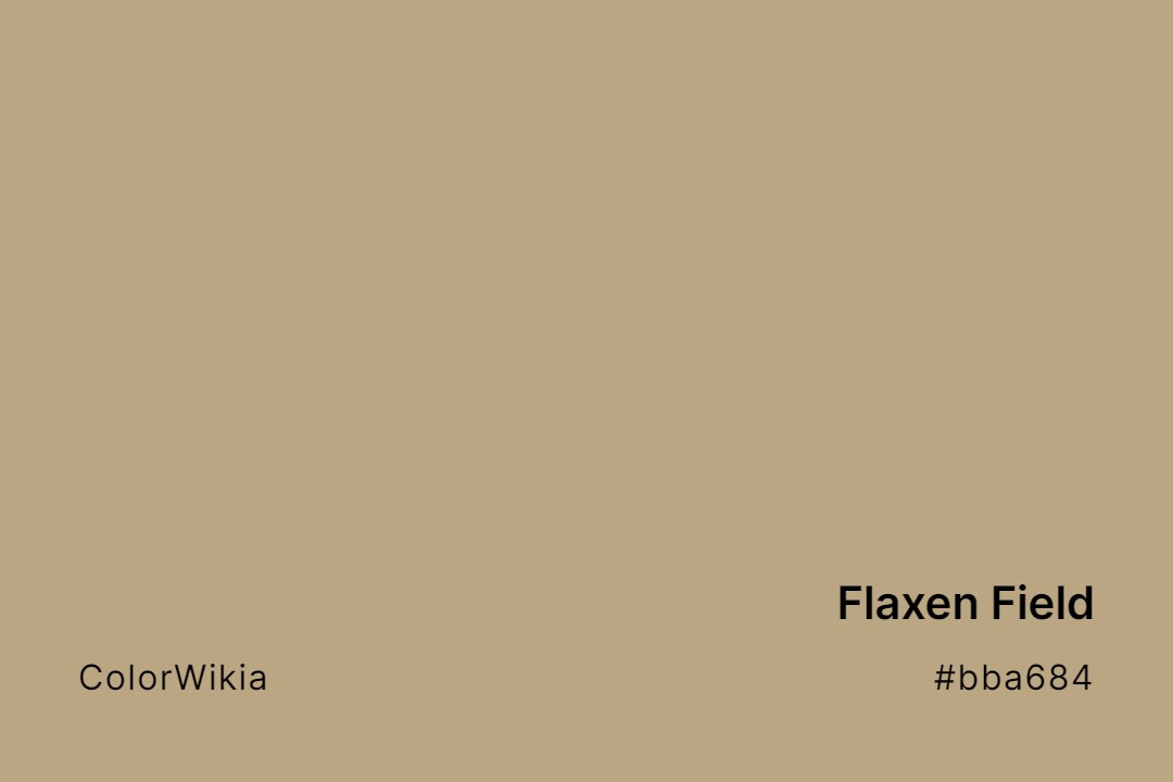 flaxen field color bba684