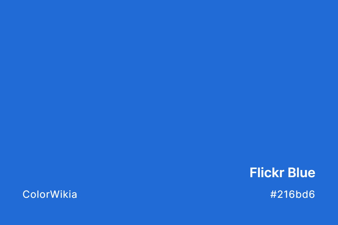 Flickr Blue Color – #216bd6: Codes and Complete Breakdown