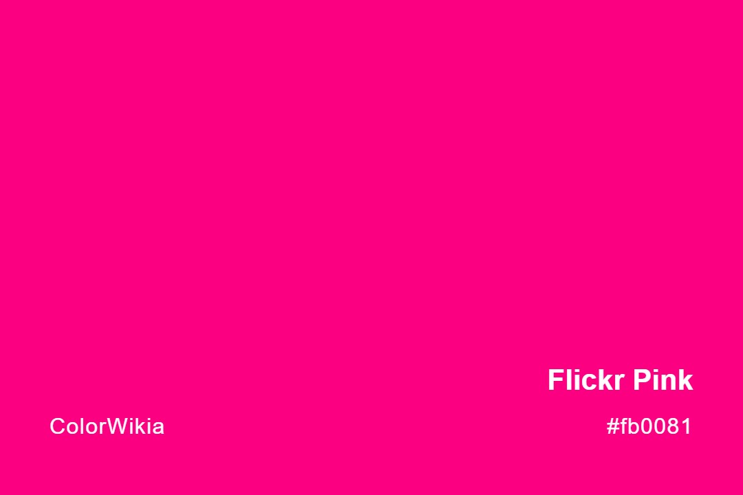 Flickr Pink Color – #fb0081: Codes and Complete Breakdown