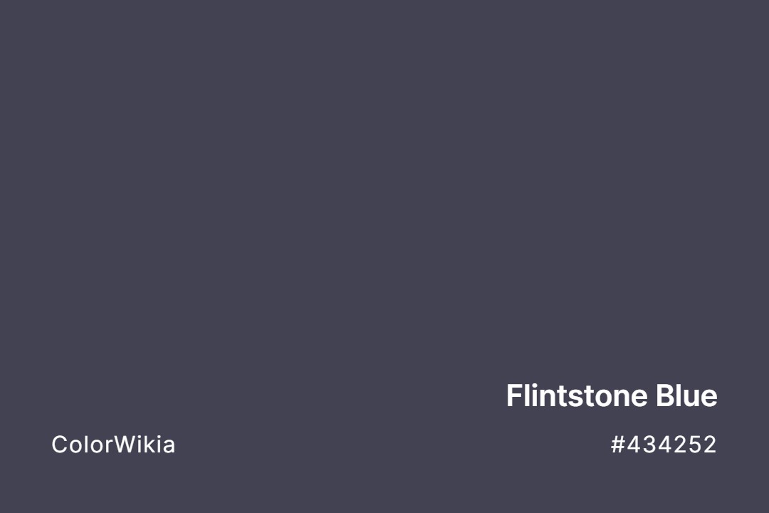 Flintstone Blue Color – #434252: Codes and Complete Breakdown
