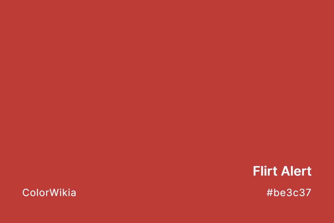 Flirt Alert Color – #be3c37: Codes and Complete Breakdown