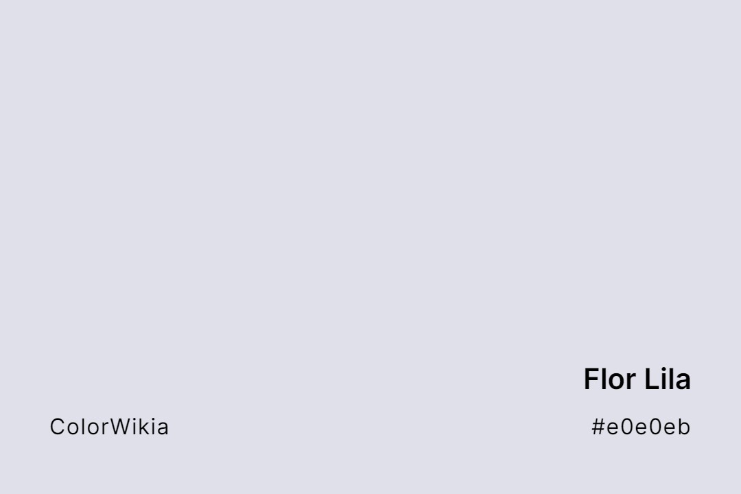 Flor Lila Color – #e0e0eb: Codes and Complete Breakdown