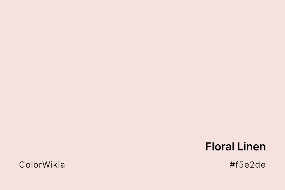 floral linen color f5e2de