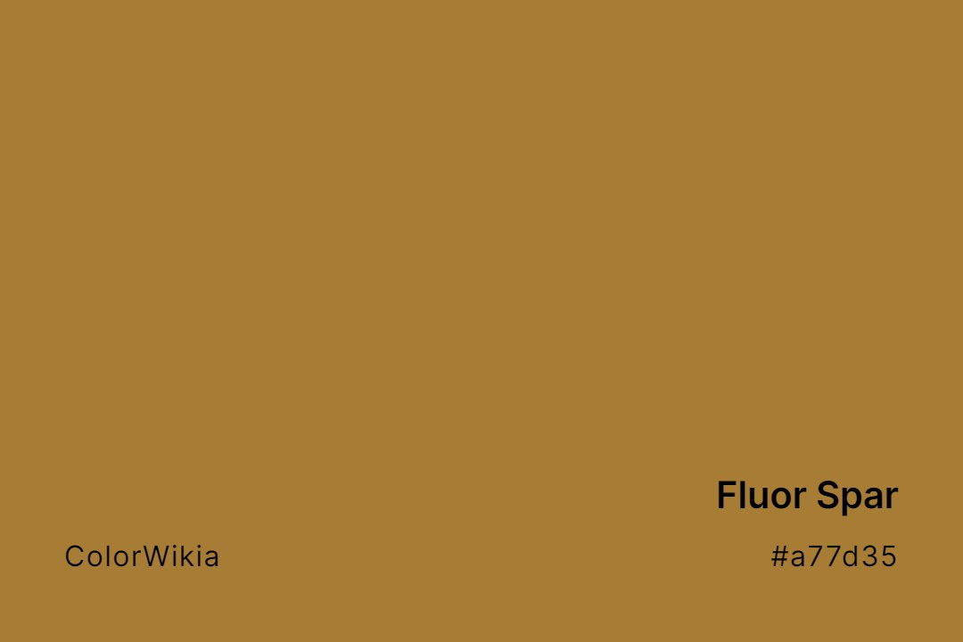 Fluor Spar Color – #a77d35: Codes and Complete Breakdown