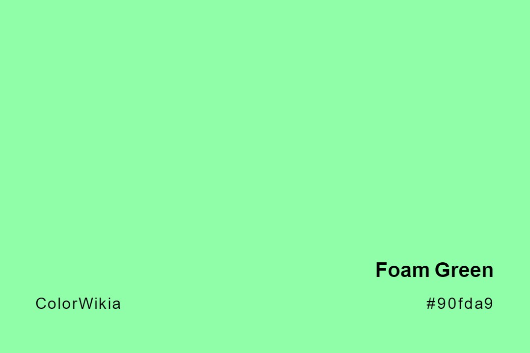Foam Green Color – #90fda9: Codes and Complete Breakdown