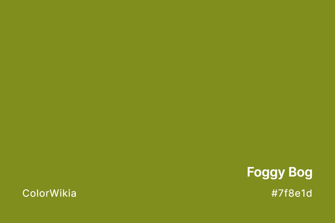 Foggy Bog Color – #7f8e1d: Codes and Complete Breakdown