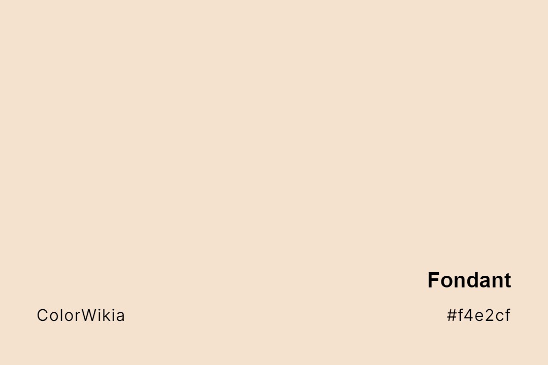 Fondant Color – #f4e2cf: Codes and Complete Breakdown
