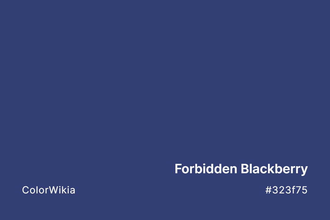 forbidden blackberry color 323f75