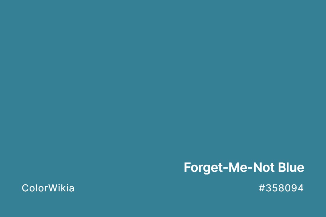 Forget-Me-Not Blue Color – #358094: Codes and Complete Breakdown
