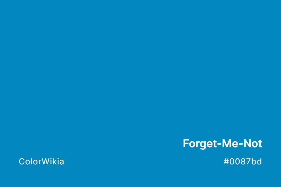 Forget-Me-Not Color – #0087bd: Codes and Complete Breakdown