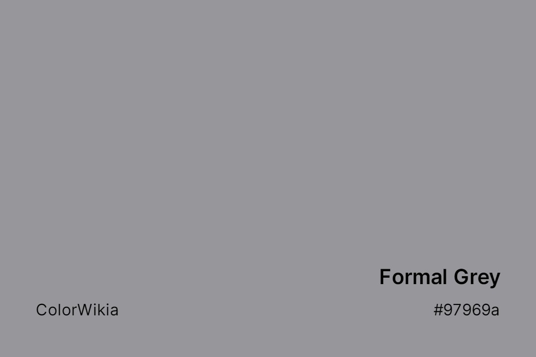 formal grey color 97969a