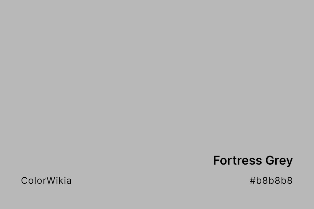 fortress grey color b8b8b8