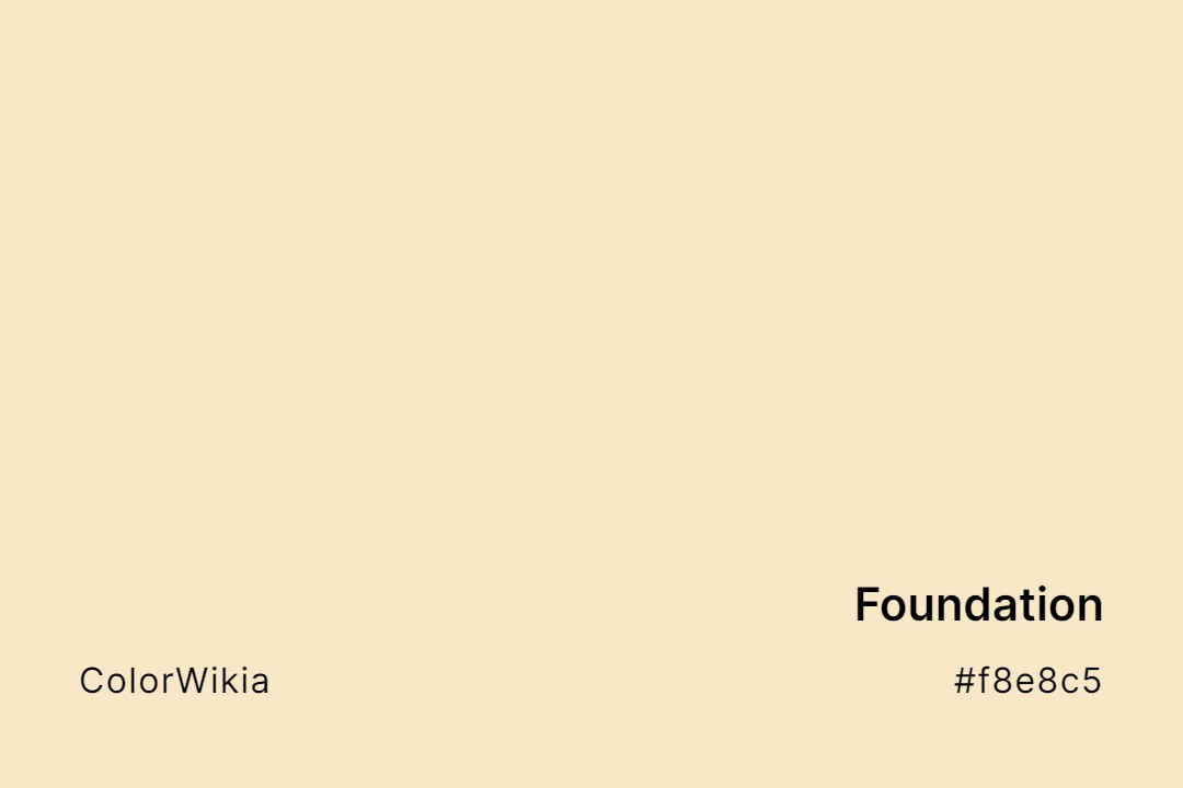 Foundation Color – #f8e8c5: Codes and Complete Breakdown