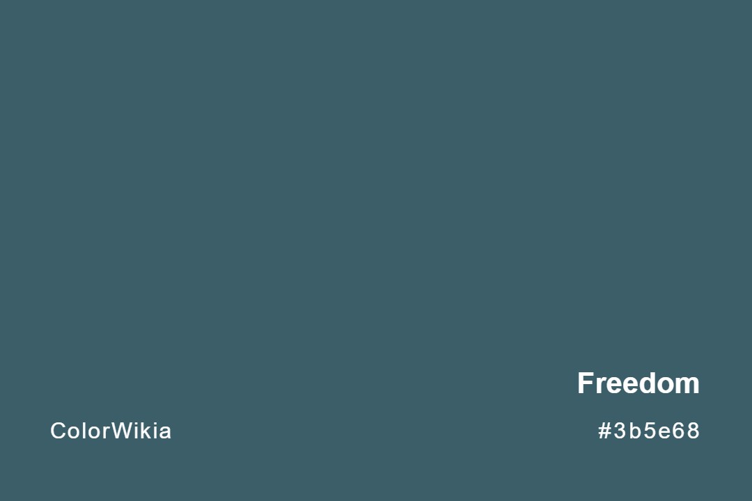 Freedom Color – #3b5e68: Codes and Complete Breakdown
