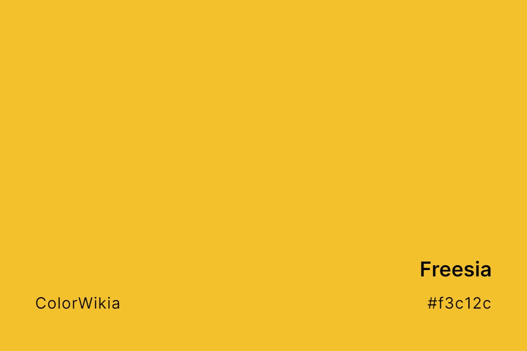 Freesia Color – #f3c12c: Codes and Complete Breakdown