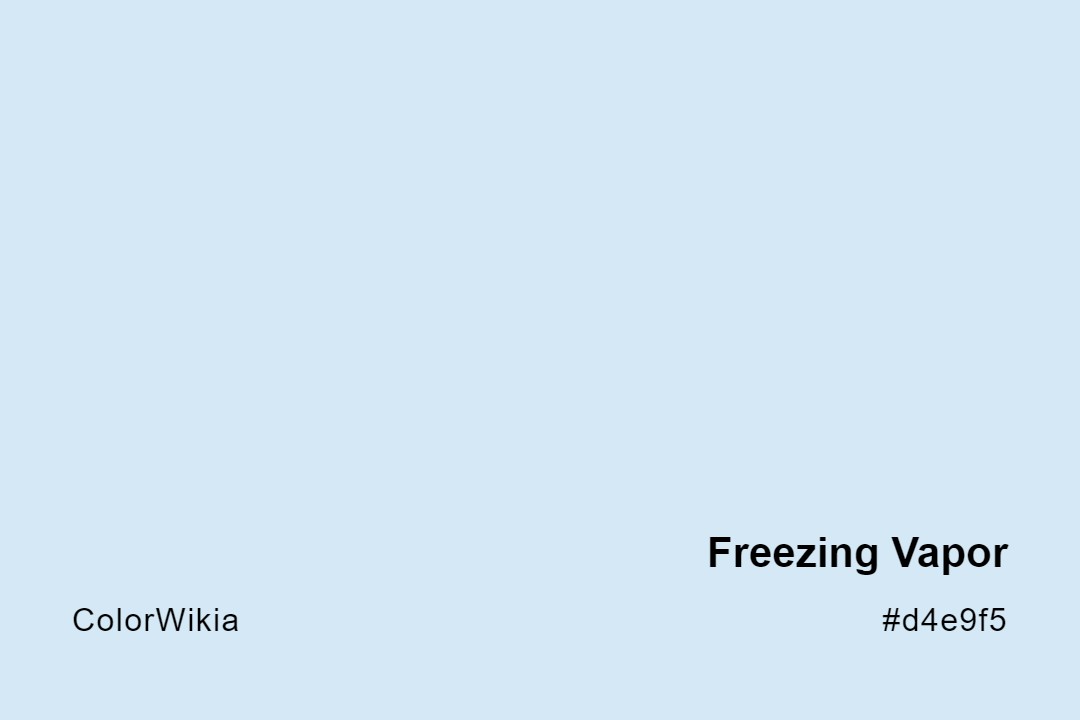 freezing vapor color d4e9f5