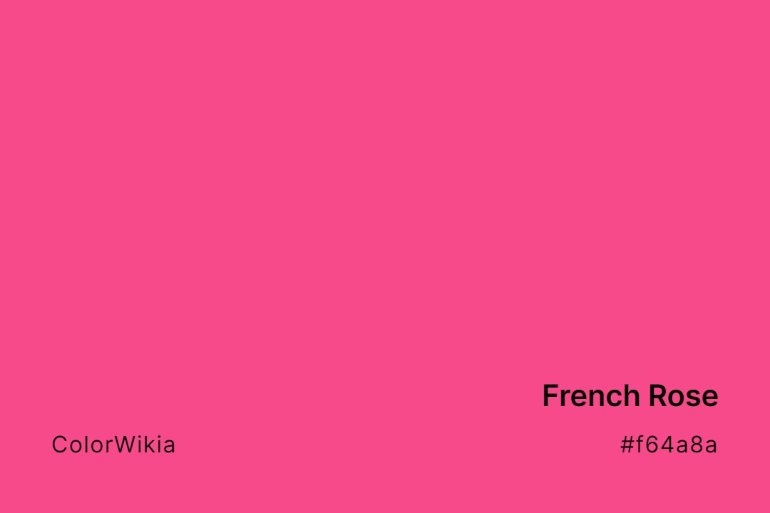 french rose color f64a8a