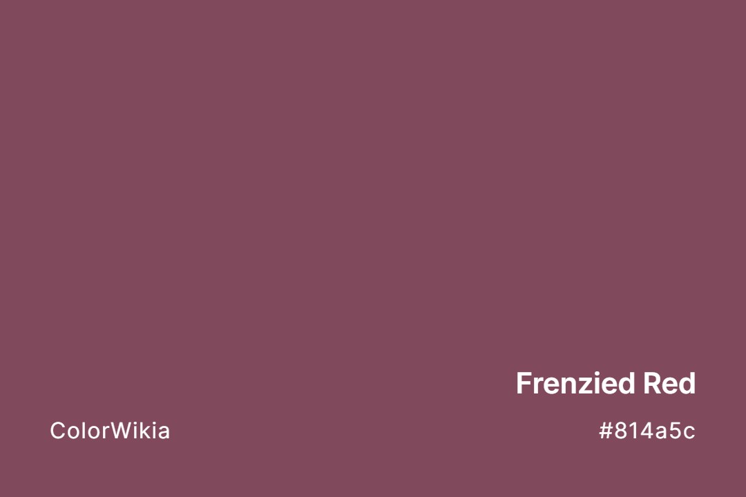 Frenzied Red Color – #814a5c: Codes and Complete Breakdown