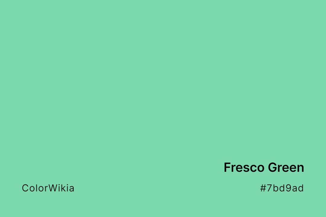 fresco green color 7bd9ad