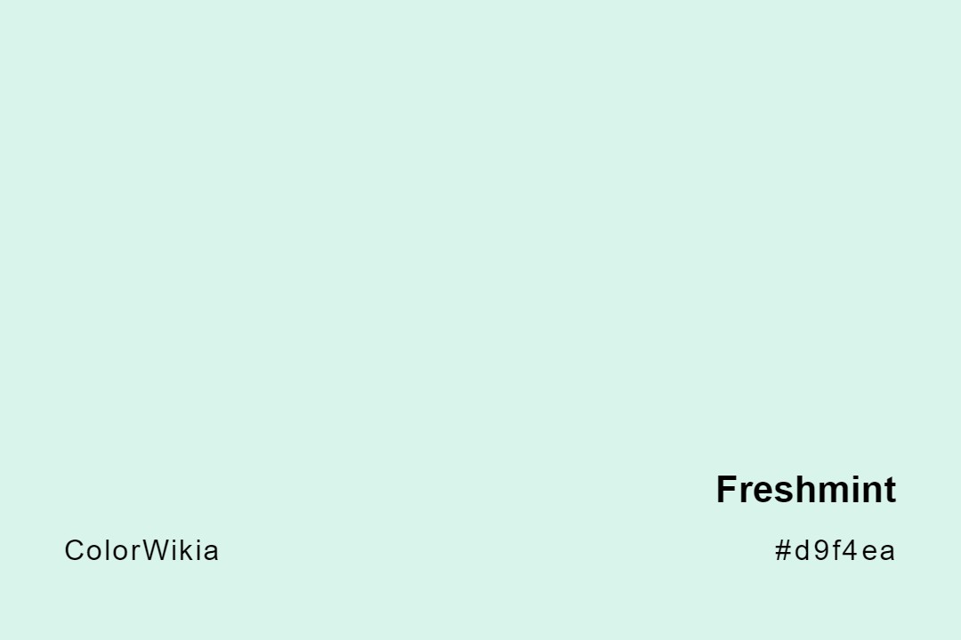 Freshmint Color – #d9f4ea: Codes and Complete Breakdown