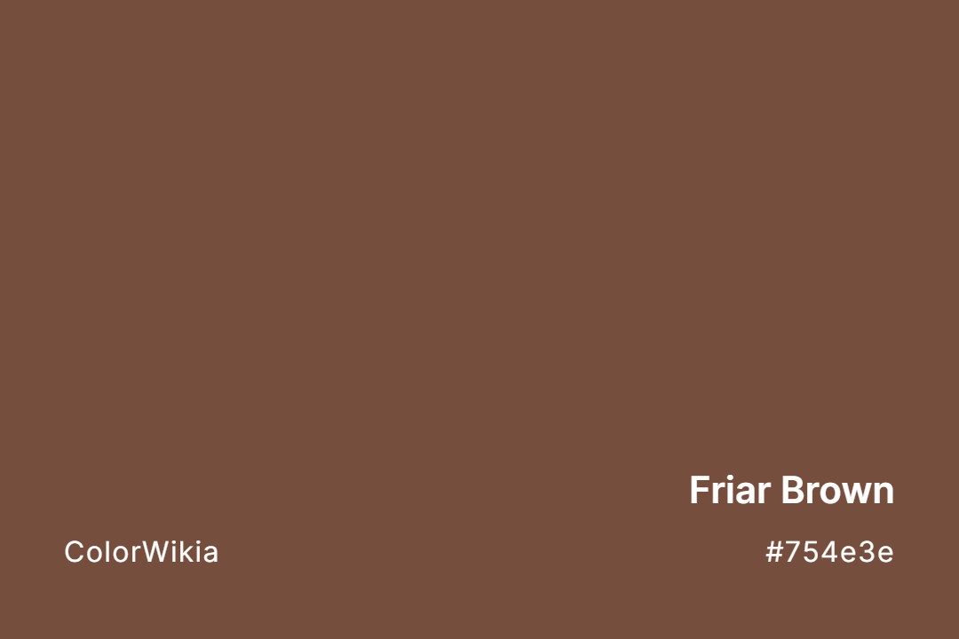 Friar Brown Color – #754e3e: Codes and Complete Breakdown