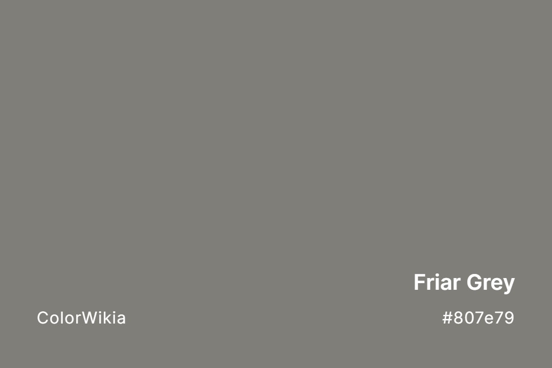 Friar Grey Color – #807e79: Codes and Complete Breakdown