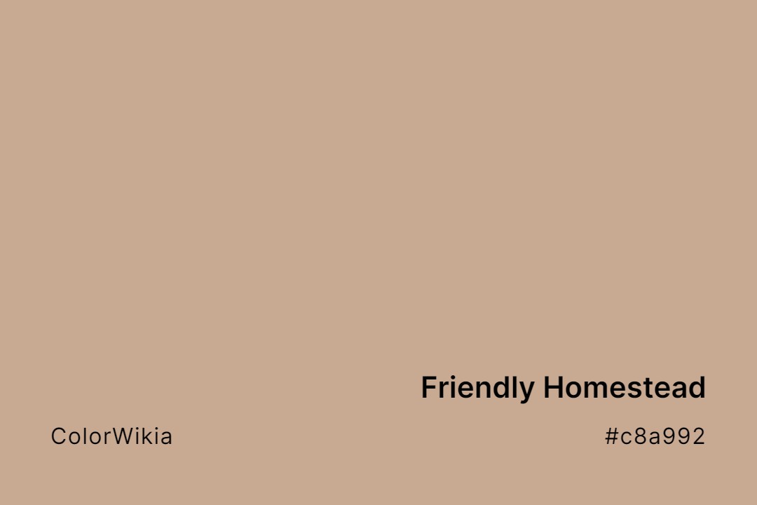 Friendly Homestead Color – #c8a992: Codes and Complete Breakdown