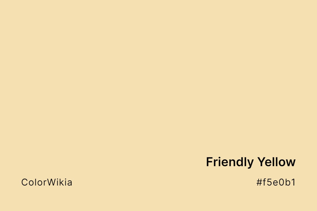 Friendly Yellow Color – #f5e0b1: Codes and Complete Breakdown