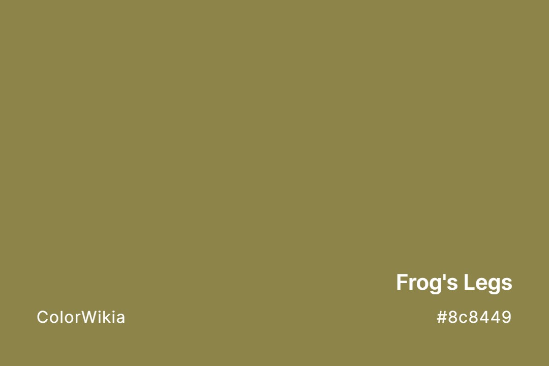 Frog’s Legs Color – #8c8449: Codes and Complete Breakdown
