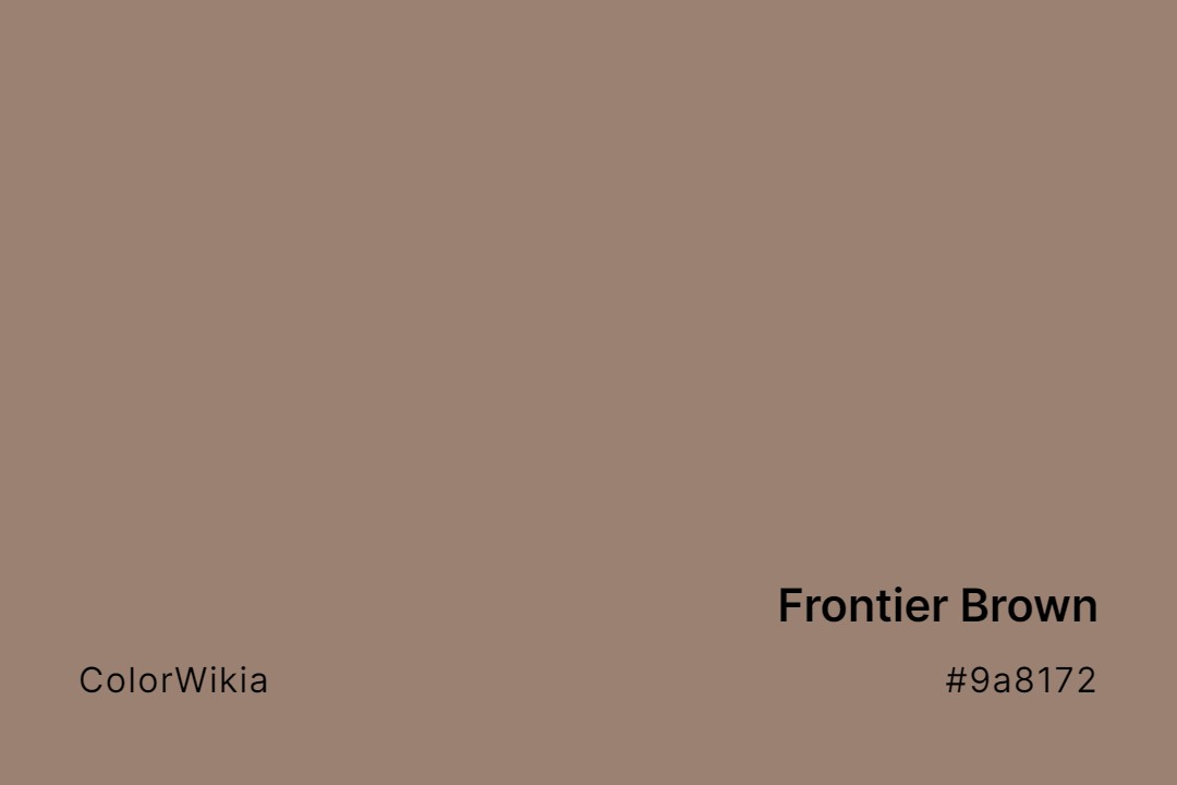 frontier brown color 9a8172