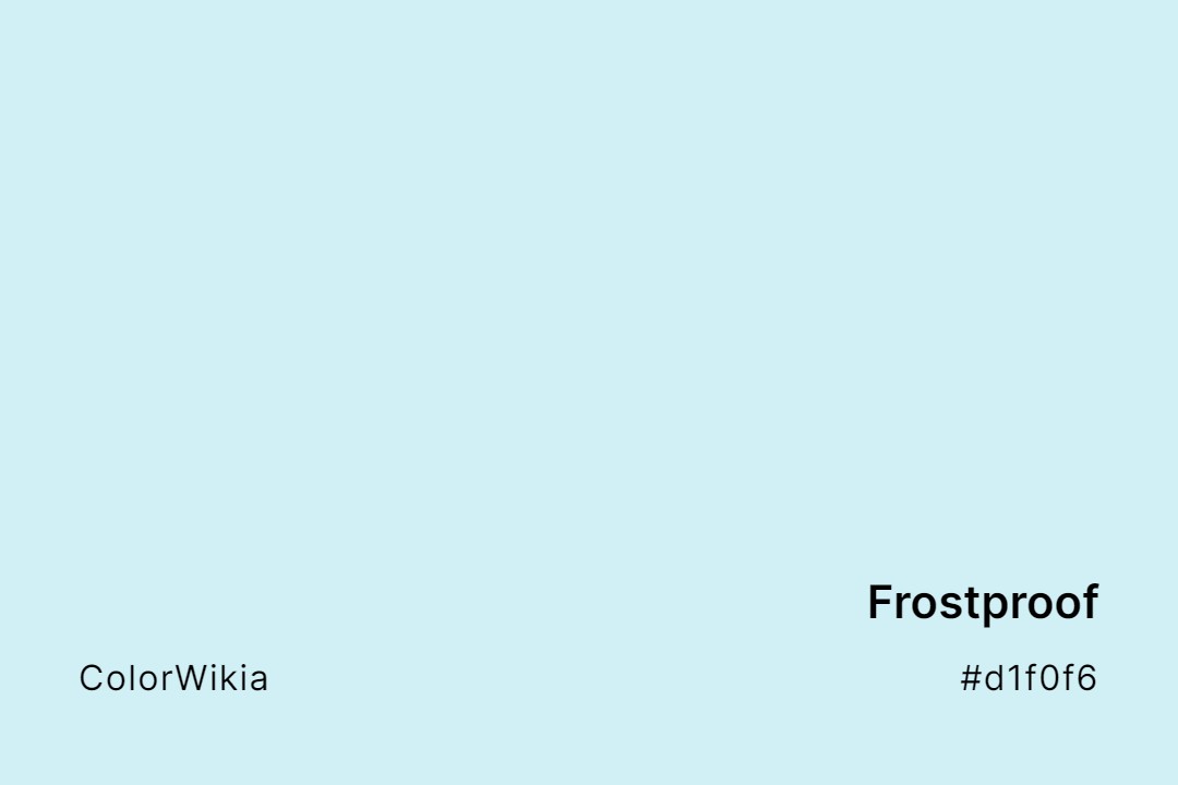 Frostproof Color – #d1f0f6: Codes and Complete Breakdown