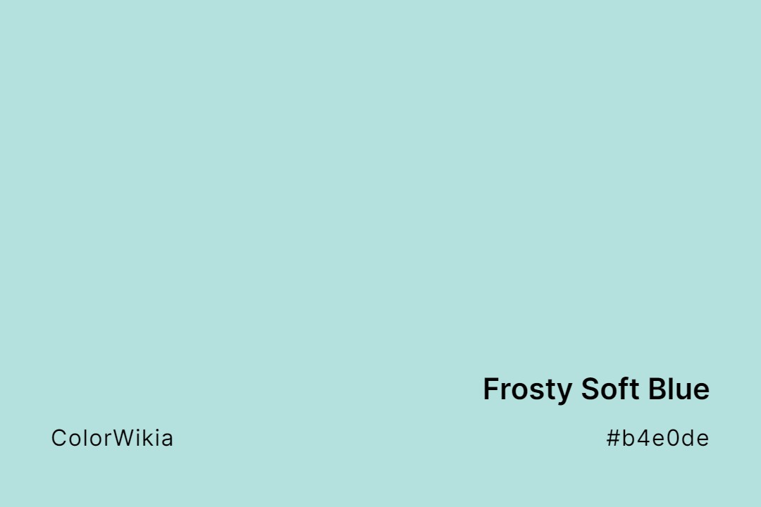 Frosty Soft Blue Color – #b4e0de: Codes and Complete Breakdown