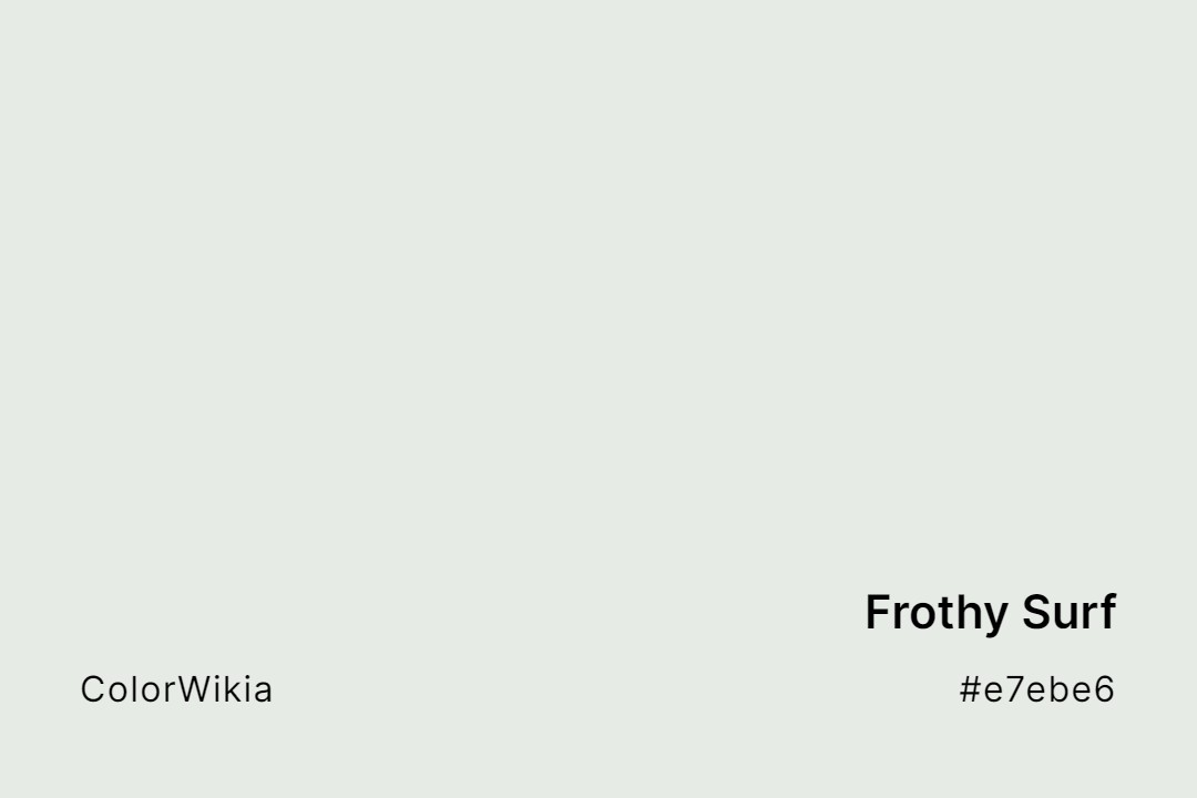 Frothy Surf Color – #e7ebe6: Codes and Complete Breakdown