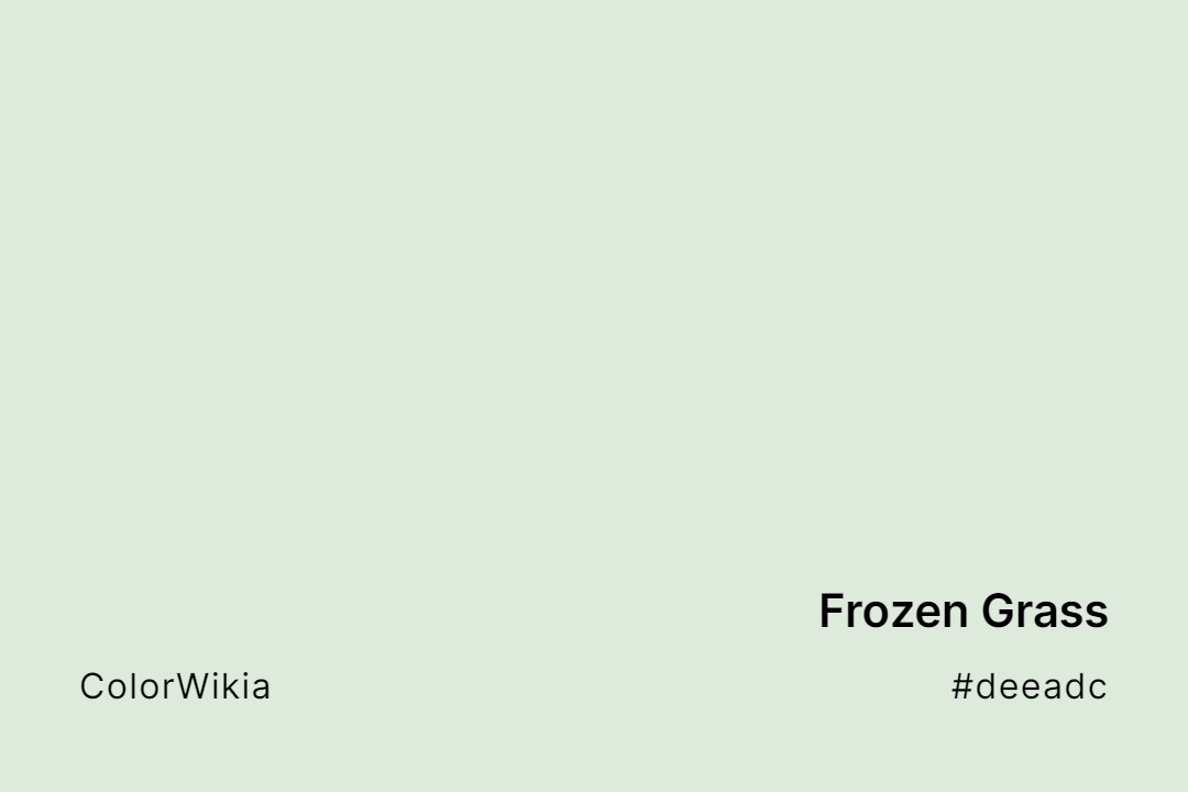 frozen grass color deeadc