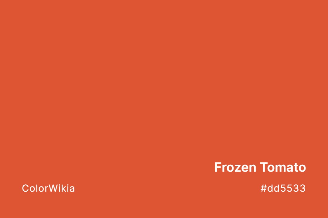 frozen tomato color dd5533